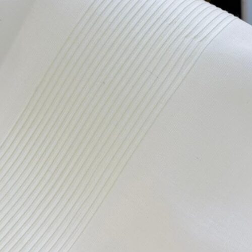 Pure White Vanetey Pleated Fabric