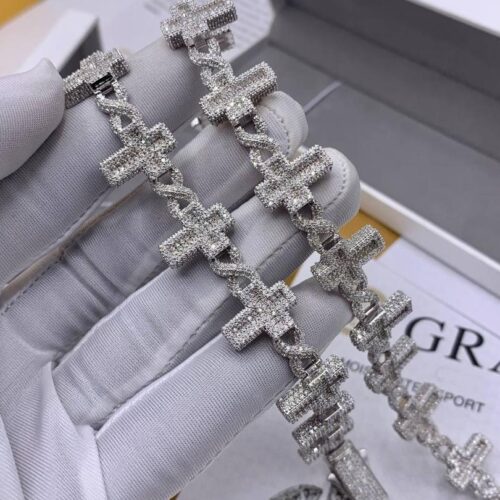 VVS-Moissanite-diamond-cross-infinity-bracelet-500000 VVS Moissanite Diamond Cross & Infinity Bracelet